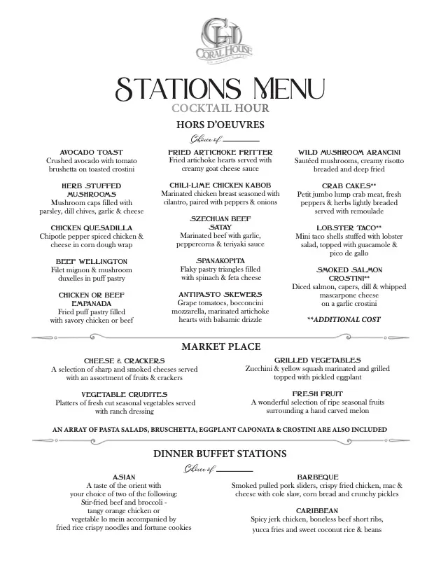 Coral House Stations